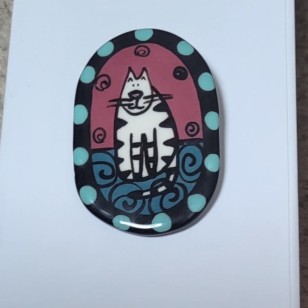 Vintage Whimsical Cat Brooch!